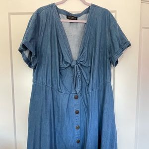 ELOQUII denim dress